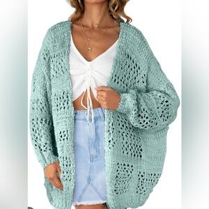 53. Open Knit Overised Cardi